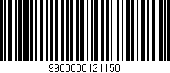 Código de barras (EAN, GTIN, SKU, ISBN): '9900000121150'