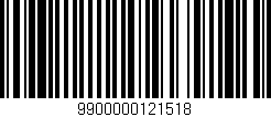 Código de barras (EAN, GTIN, SKU, ISBN): '9900000121518'