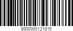 Código de barras (EAN, GTIN, SKU, ISBN): '9900000121815'