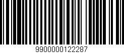 Código de barras (EAN, GTIN, SKU, ISBN): '9900000122287'