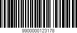 Código de barras (EAN, GTIN, SKU, ISBN): '9900000123178'