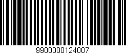 Código de barras (EAN, GTIN, SKU, ISBN): '9900000124007'