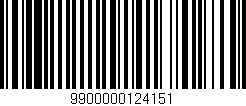 Código de barras (EAN, GTIN, SKU, ISBN): '9900000124151'