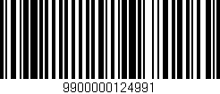 Código de barras (EAN, GTIN, SKU, ISBN): '9900000124991'