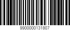Código de barras (EAN, GTIN, SKU, ISBN): '9900000131807'