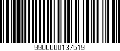 Código de barras (EAN, GTIN, SKU, ISBN): '9900000137519'