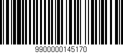 Código de barras (EAN, GTIN, SKU, ISBN): '9900000145170'