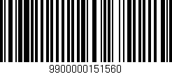 Código de barras (EAN, GTIN, SKU, ISBN): '9900000151560'