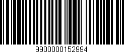 Código de barras (EAN, GTIN, SKU, ISBN): '9900000152994'