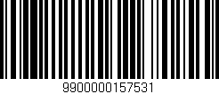 Código de barras (EAN, GTIN, SKU, ISBN): '9900000157531'