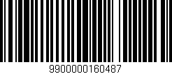 Código de barras (EAN, GTIN, SKU, ISBN): '9900000160487'