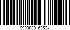Código de barras (EAN, GTIN, SKU, ISBN): '9900000160524'