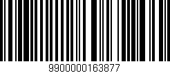 Código de barras (EAN, GTIN, SKU, ISBN): '9900000163877'