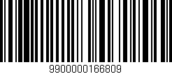 Código de barras (EAN, GTIN, SKU, ISBN): '9900000166809'