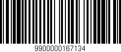 Código de barras (EAN, GTIN, SKU, ISBN): '9900000167134'
