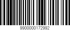 Código de barras (EAN, GTIN, SKU, ISBN): '9900000172992'