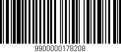 Código de barras (EAN, GTIN, SKU, ISBN): '9900000178208'