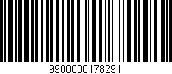 Código de barras (EAN, GTIN, SKU, ISBN): '9900000178291'