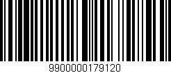 Código de barras (EAN, GTIN, SKU, ISBN): '9900000179120'