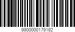 Código de barras (EAN, GTIN, SKU, ISBN): '9900000179182'