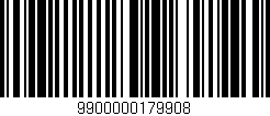 Código de barras (EAN, GTIN, SKU, ISBN): '9900000179908'