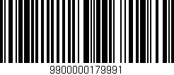Código de barras (EAN, GTIN, SKU, ISBN): '9900000179991'