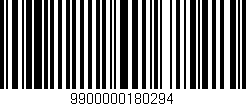 Código de barras (EAN, GTIN, SKU, ISBN): '9900000180294'