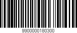 Código de barras (EAN, GTIN, SKU, ISBN): '9900000180300'