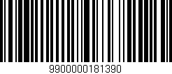 Código de barras (EAN, GTIN, SKU, ISBN): '9900000181390'