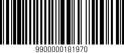 Código de barras (EAN, GTIN, SKU, ISBN): '9900000181970'