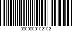 Código de barras (EAN, GTIN, SKU, ISBN): '9900000182182'