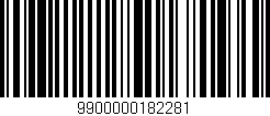 Código de barras (EAN, GTIN, SKU, ISBN): '9900000182281'