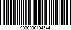 Código de barras (EAN, GTIN, SKU, ISBN): '9900000184544'