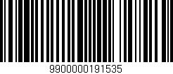 Código de barras (EAN, GTIN, SKU, ISBN): '9900000191535'