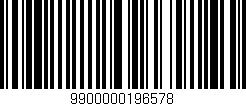 Código de barras (EAN, GTIN, SKU, ISBN): '9900000196578'