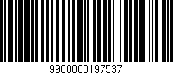 Código de barras (EAN, GTIN, SKU, ISBN): '9900000197537'