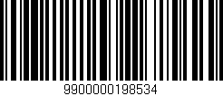 Código de barras (EAN, GTIN, SKU, ISBN): '9900000198534'