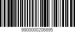 Código de barras (EAN, GTIN, SKU, ISBN): '9900000206895'