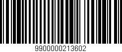 Código de barras (EAN, GTIN, SKU, ISBN): '9900000213602'
