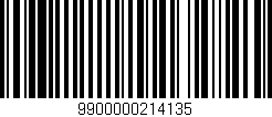 Código de barras (EAN, GTIN, SKU, ISBN): '9900000214135'