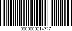 Código de barras (EAN, GTIN, SKU, ISBN): '9900000214777'