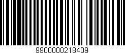 Código de barras (EAN, GTIN, SKU, ISBN): '9900000218409'