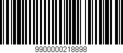 Código de barras (EAN, GTIN, SKU, ISBN): '9900000218898'