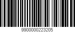 Código de barras (EAN, GTIN, SKU, ISBN): '9900000223205'