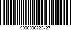 Código de barras (EAN, GTIN, SKU, ISBN): '9900000223427'