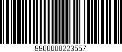 Código de barras (EAN, GTIN, SKU, ISBN): '9900000223557'