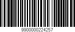 Código de barras (EAN, GTIN, SKU, ISBN): '9900000224257'