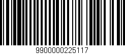 Código de barras (EAN, GTIN, SKU, ISBN): '9900000225117'