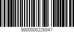 Código de barras (EAN, GTIN, SKU, ISBN): '9900000226947'