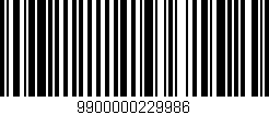 Código de barras (EAN, GTIN, SKU, ISBN): '9900000229986'